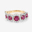 1.99 Carat Ruby and Diamond 14K Yellow Gold Engagement Ring