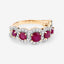 1.99 Carat Ruby and Diamond 14K Yellow Gold Engagement Ring