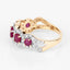 1.99 Carat Ruby and Diamond 14K Yellow Gold Engagement Ring