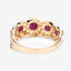 1.99 Carat Ruby and Diamond 14K Yellow Gold Engagement Ring
