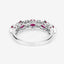 Anillo de Compromiso de Rubí y Diamante de 1.61 Quilates en Oro Blanco de 14K