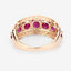 3.24 Carat Genuine Ruby and White Diamond 14K Yellow Gold Ring