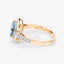1.58 Carat Aquamarine and Diamond 14K Yellow Gold Engagement Ring