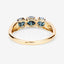 Bague de fiançailles en diamant bleu véritable de 1,03 carat en or jaune 14K