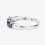Bague en Or Blanc 14K avec Diamant Bleu Naturel de 1,03 Carat