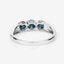 Bague en Or Blanc 14K avec Diamant Bleu Naturel de 1,03 Carat