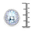 Bague en argent sterling avec topaze bleue et tanzanite de 7,41 carats