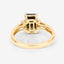 1.73 Carat Green Tourmaline and Diamond 14K Yellow Gold Engagement Ring