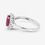 Anillo de Compromiso de Rubí de 1.58 Quilates y Diamantes Blancos en Oro Blanco de 10K