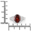 2.87 Carat Rhodolite and Diamond 14K White Gold Engagement Ring
