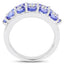 2.72 Carat Genuine Tanzanite Sterling Silver Engagement Ring