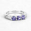 Bague en argent sterling .925 avec tanzanite véritable de 1,11 carat