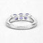 Bague en argent sterling .925 avec tanzanite véritable de 1,11 carat
