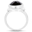 Anillo de Plata de Ley con Cuarzo Ahumado de 7.90 Quilates