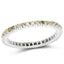 0.57 Carat Genuine Yellow Diamond Sterling Silver Engagement Ring