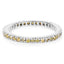 0.57 Carat Genuine Yellow Diamond Sterling Silver Engagement Ring