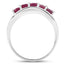 1.30 Carat Genuine Ruby .925 Sterling Silver Engagement Ring