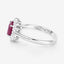1.64 Carat Ruby and Diamond 14K White Gold Engagement Ring