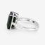 6.16 Carat Green Tourmaline & Diamond 14K White Gold Ring