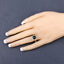 Bague de fiançailles en or blanc 14K avec tourmaline verte de 2,64 carats et diamants