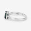 1.19 Carat Green Tourmaline & Diamond 14K White Gold Ring