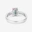 1.19 Carat Green Tourmaline & Diamond 14K White Gold Ring