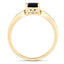 1.19 Carat Green Tourmaline & Diamond 14K Yellow Gold Ring