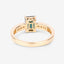 1.19 Carat Green Tourmaline & Diamond 14K Yellow Gold Ring