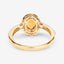 Anillo de Compromiso de Granate Spessartita y Diamante de 14K de 1.66 Quilates