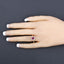 1.01 Carat Ruby and Diamond 10K Yellow Gold Engagement Ring