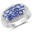 2.20 Carat Genuine Kyanite .925 Sterling Silver Engagement Ring