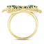 2.09 Carat Genuine Emerald .925 Sterling Silver Ring