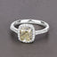 Bague de fiançailles en diamant jaune clair de 2,05 carats certifiée IGI