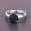 3.00 Carat Genuine Black Diamond 14K White Gold Engagement Ring