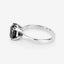3.00 Carat Genuine Black Diamond 14K White Gold Engagement Ring