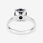 3.00 Carat Genuine Black Diamond 14K White Gold Engagement Ring