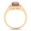IGI Certified 2.19 Carat Brown Diamond & White Diamond 18K Gold Ring