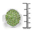 Bague en argent sterling de 2,17 carats en chrome diopside véritable