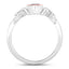 Anillo de Amatista Genuina de 0.43 Quilates en Plata Esterlina .925