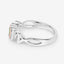 0.44 Carat Genuine Peridot Sterling Silver Engagement Ring