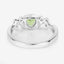 0.44 Carat Genuine Peridot Sterling Silver Engagement Ring