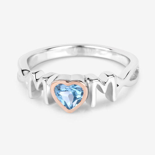 0.52 Carat Genuine Swiss Blue Topaz Sterling Silver Ring