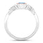 0.52 Carat Genuine Swiss Blue Topaz Sterling Silver Ring