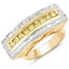 1.08 Carat Genuine Yellow Sapphire Sterling Silver Ring