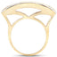 1.08 Carat Genuine Yellow Sapphire Sterling Silver Ring