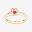 0.50 Carat Genuine Ruby 14K Yellow Gold Engagement Ring