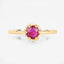 0.50 Carat Genuine Ruby 14K Yellow Gold Engagement Ring