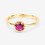 0.50 Carat Genuine Ruby 14K Yellow Gold Engagement Ring