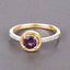 Bague de fiançailles en rubis et diamants de 0,92 carat en or jaune 14K