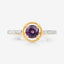 Bague de fiançailles en rubis et diamants de 0,92 carat en or jaune 14K